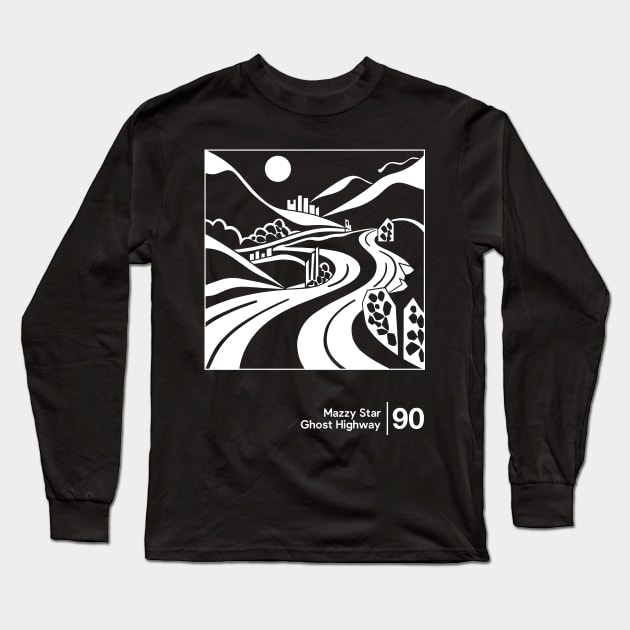 Mazzy Star - Minimal Graphic Design Artwork Long Sleeve T-Shirt by saudade